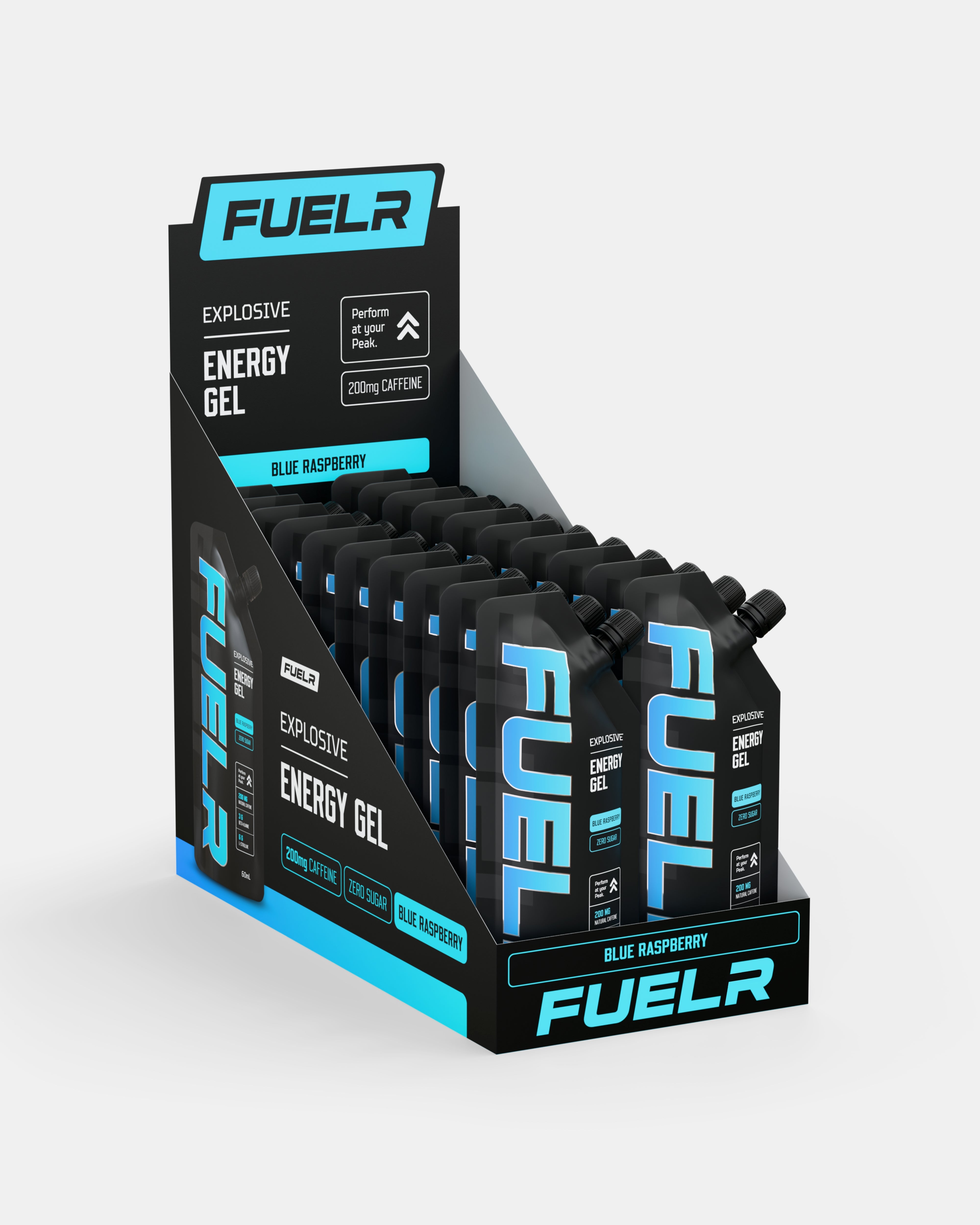 CAFFEINATED ENERGY GELS