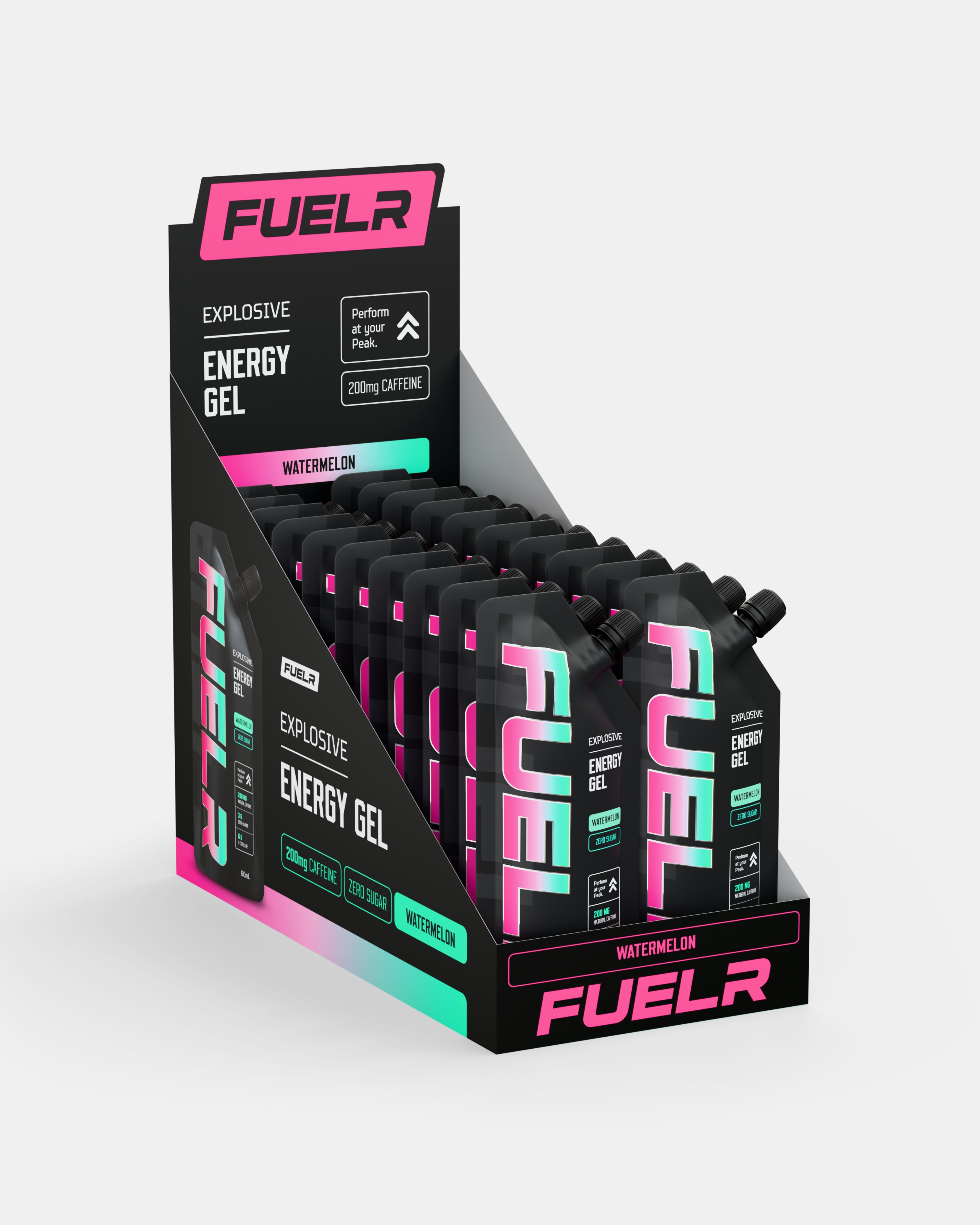 CAFFEINATED ENERGY GELS