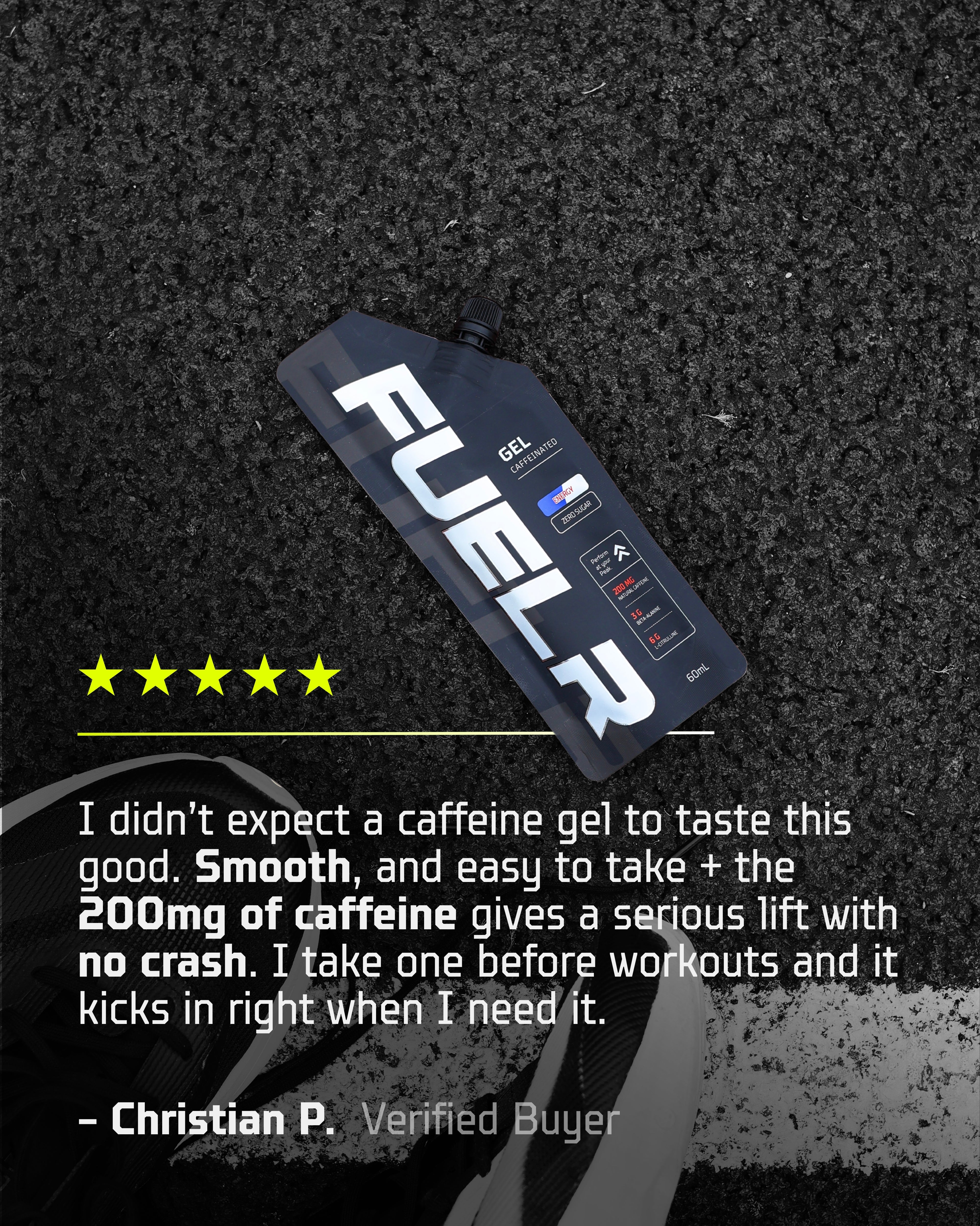 CAFFEINATED ENERGY GELS