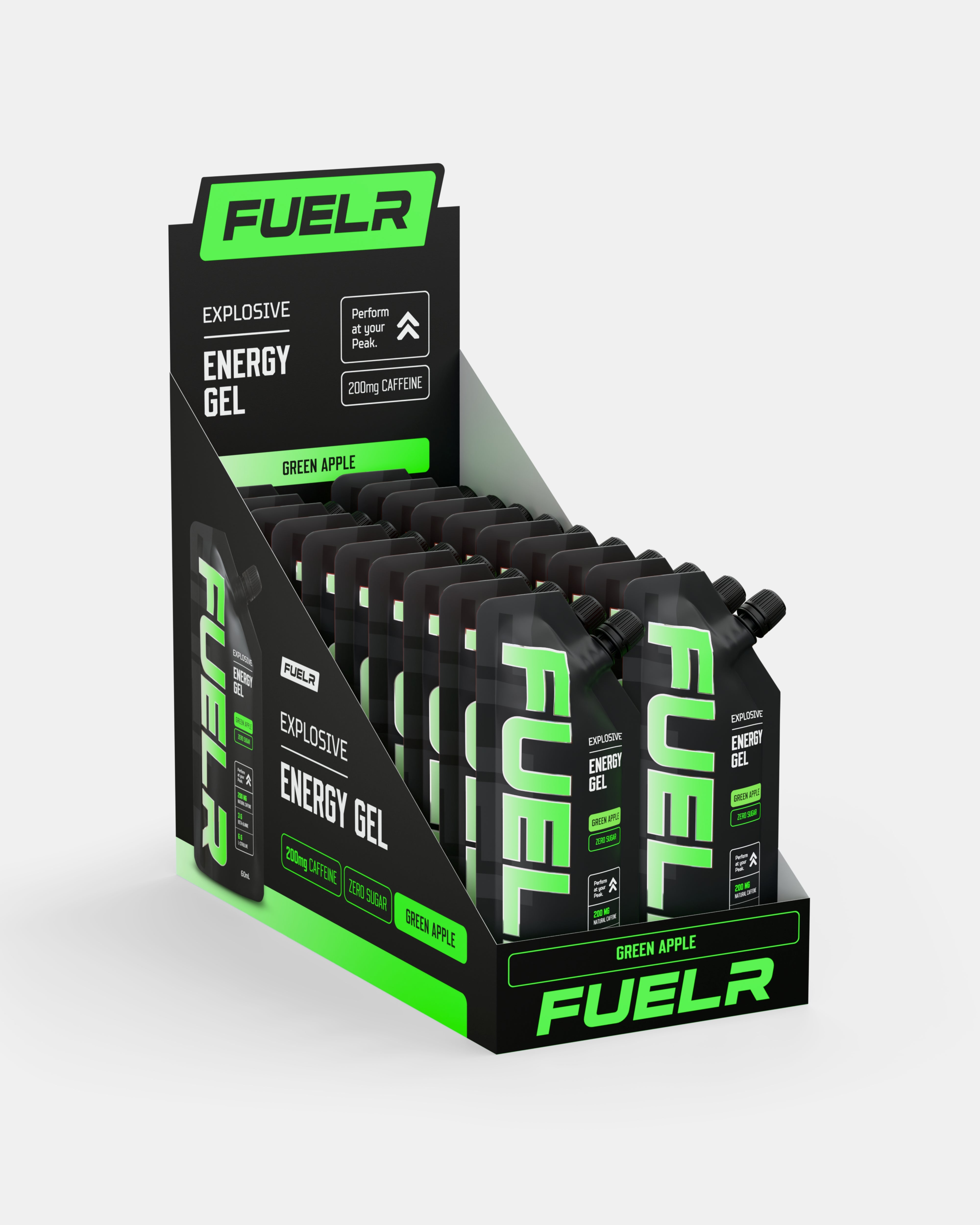 CAFFEINATED ENERGY GELS