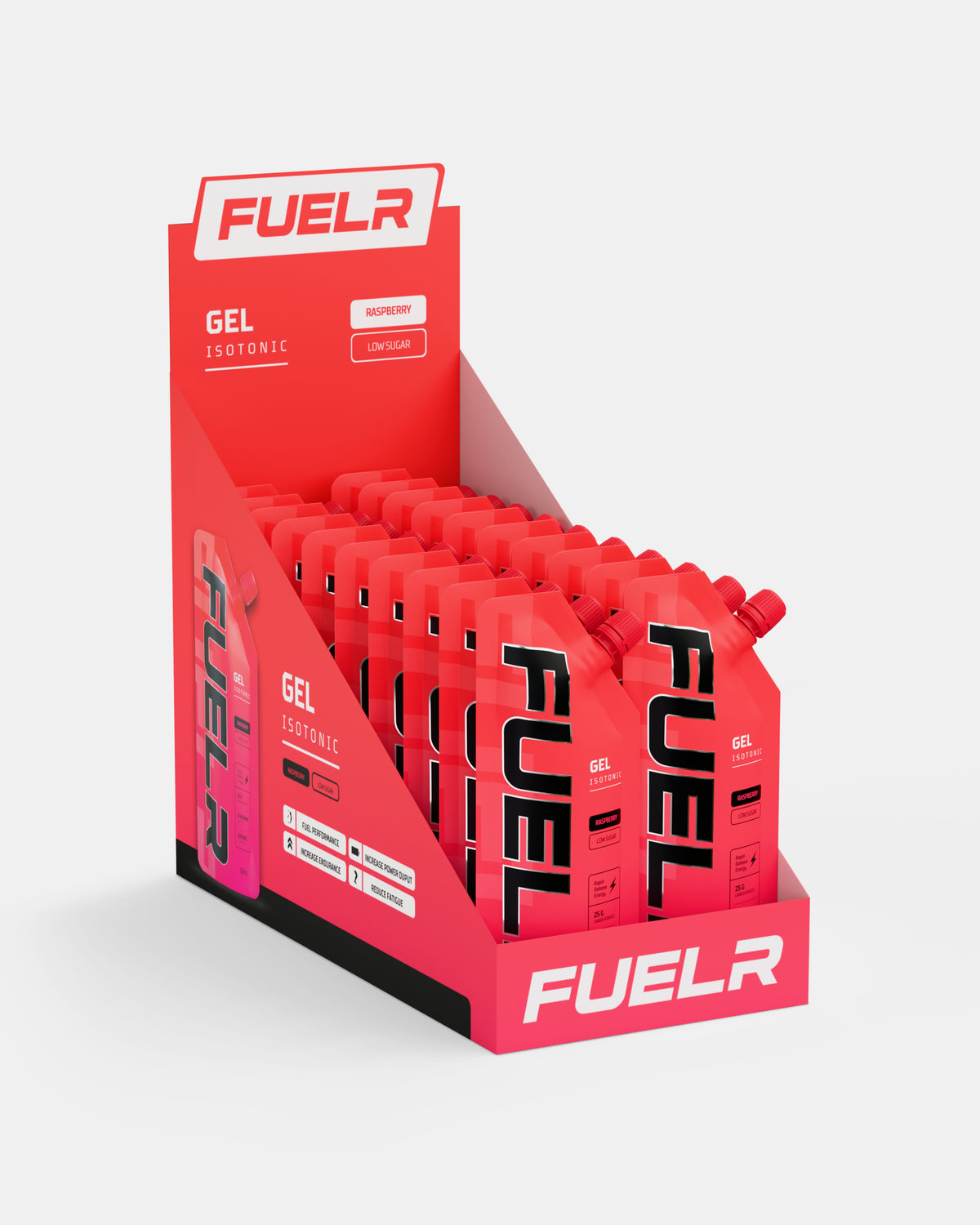 FUELR Isotonic Energy Gels – Raspberry | Sports & Running Gels