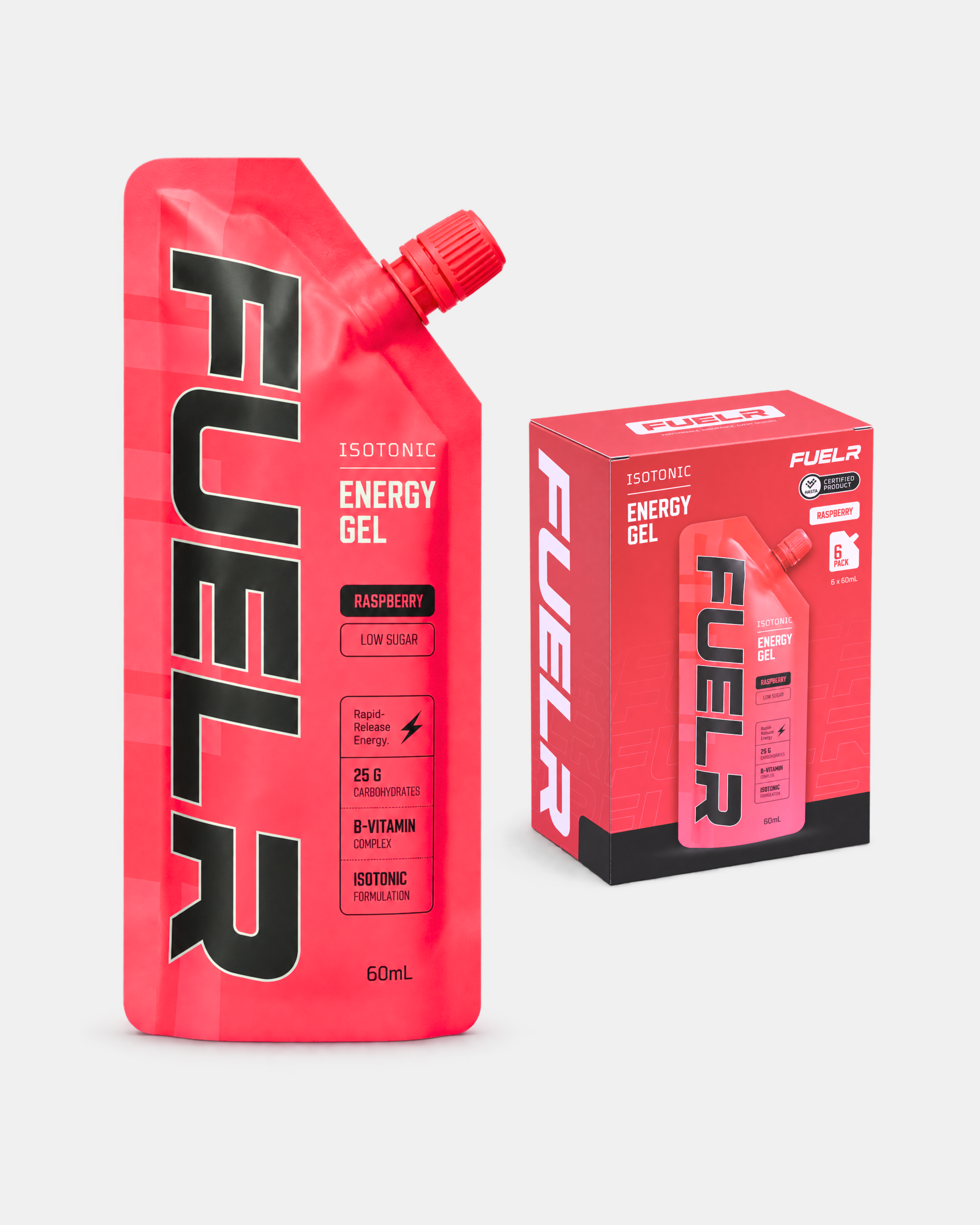 ISOTONIC ENERGY GELS - RASPBERRY