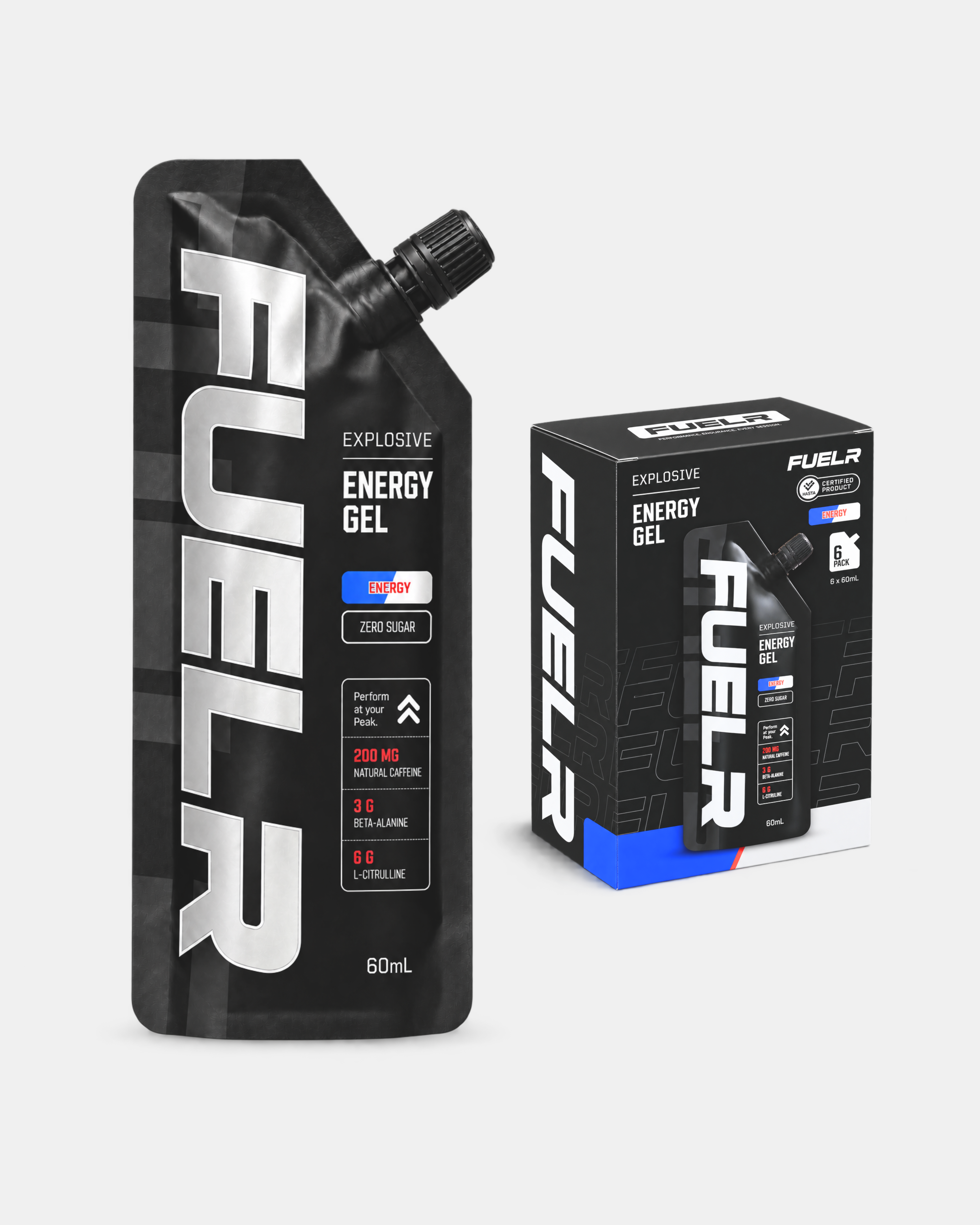 CAFFEINATED ENERGY GELS - ENERGY